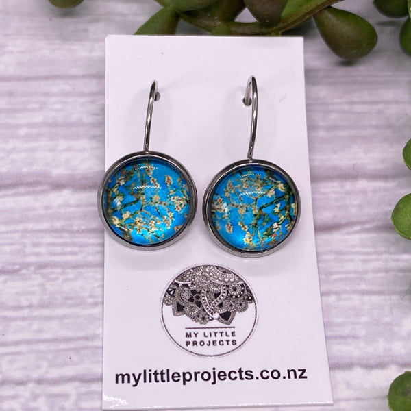 Earrings - Patterns & Prints SILVER French Drop - 12mm