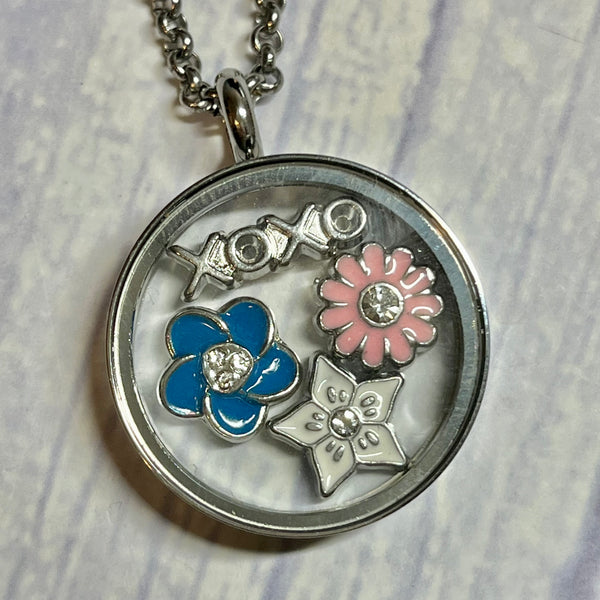 Floating Locket Necklace - SILVER