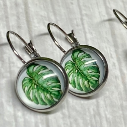 Earrings - Patterns & Prints SILVER French Drop - 12mm