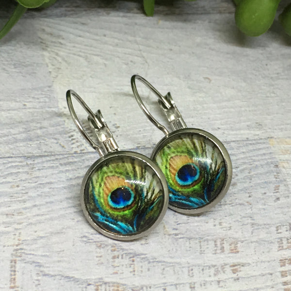 Earrings - Patterns & Prints SILVER French Drop - 12mm