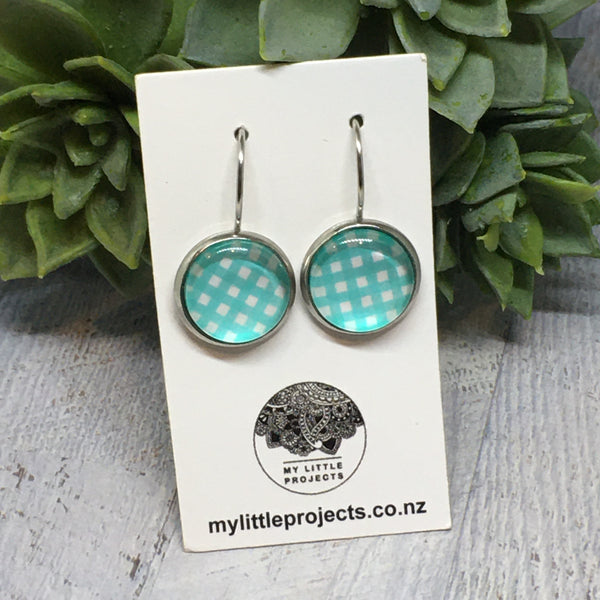 Earrings - Patterns & Prints SILVER French Drop - 12mm