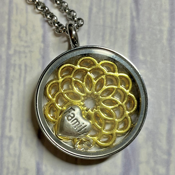 Floating Locket Necklace - SILVER