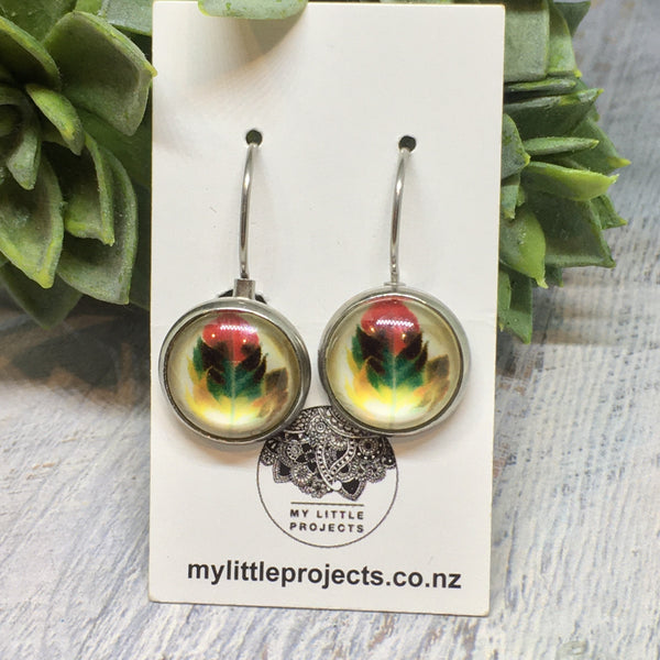Earrings - Patterns & Prints SILVER French Drop - 12mm