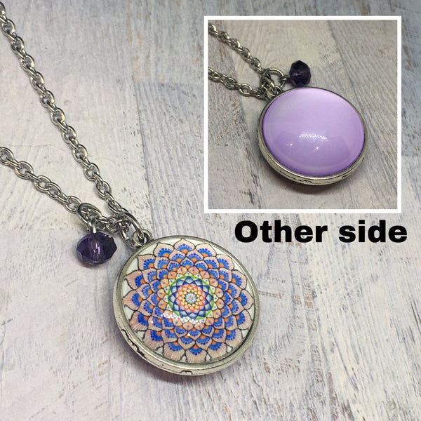 Double Sided LARGE Dome Necklaces -Various designs