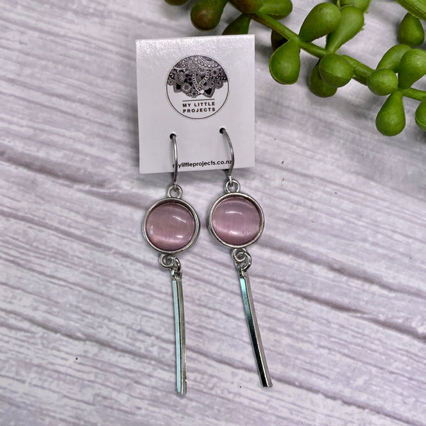 Dome and Bar Earrings