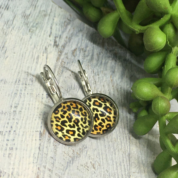 Earrings - Patterns & Prints SILVER French Drop - 12mm