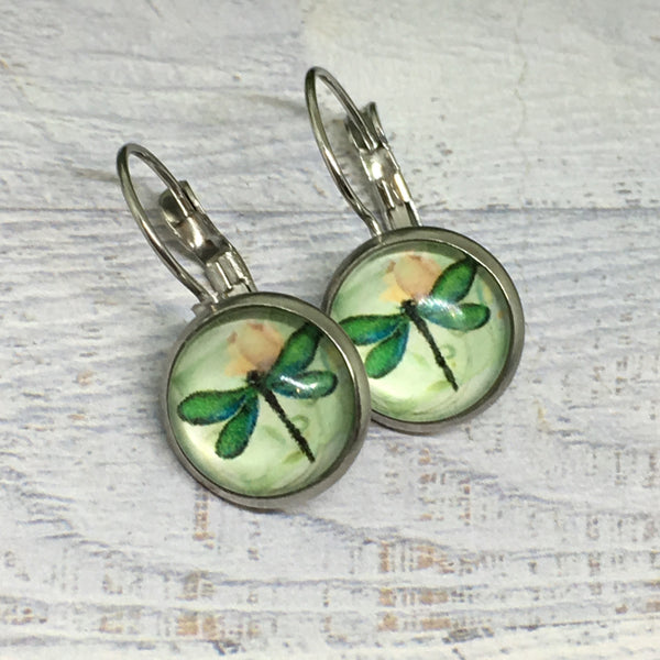 Earrings - Patterns & Prints SILVER French Drop - 12mm