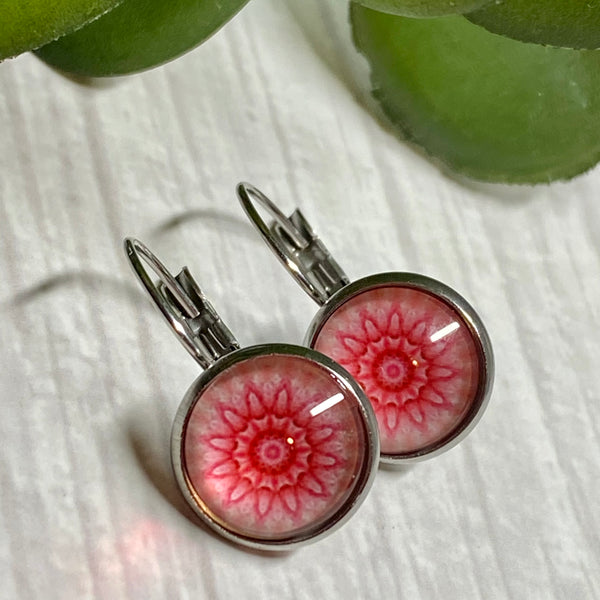 Earrings - Patterns & Prints SILVER French Drop - 12mm