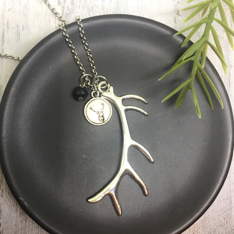 Stag  Necklace - Long Antler