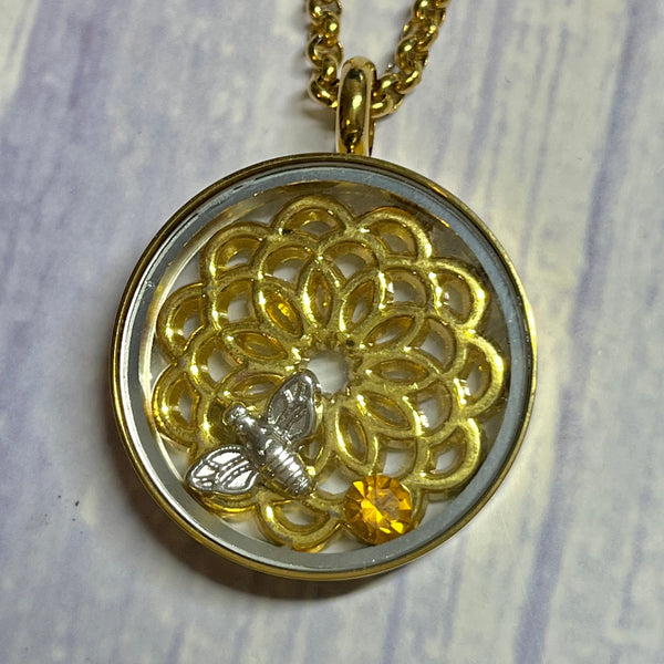 Floating Locket Necklace- GOLD