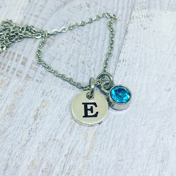 MINI Personalised Letter Necklace - SILVER