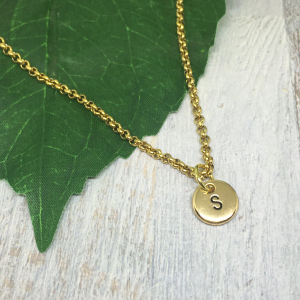Personalised Letter Necklace - GOLD