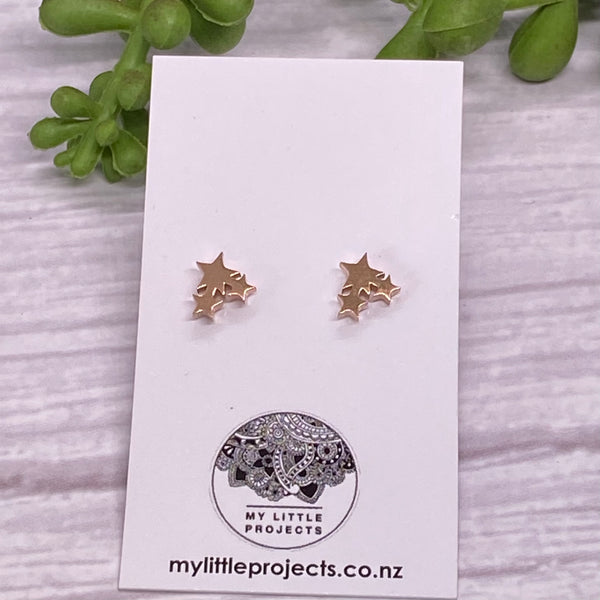 Dainty Studs - ROSE GOLD colour