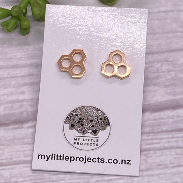 Dainty Studs - ROSE GOLD colour